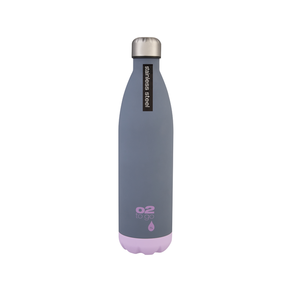 O2 Double Walled Stainless Steel 1L bottle