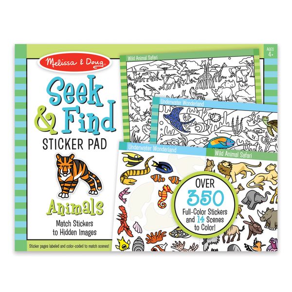 Melissa &amp; Doug Seek &amp; Find Sticker Pad - Animals