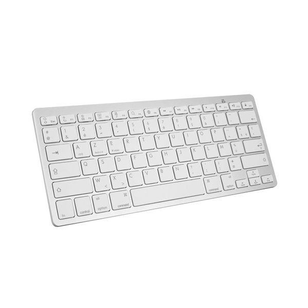 Slim Bluetooth Keyboard - Silver/White