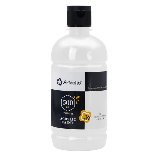 Artecho Acrylic Paint Titanium White - 500ml