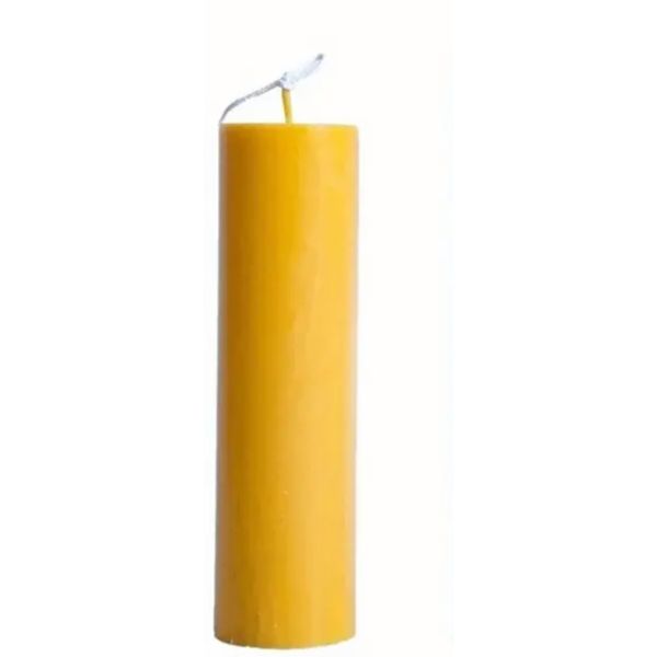Golden Glow Pillar Candle