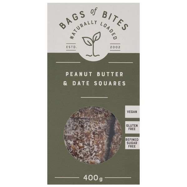 BOB Naturally Loaded Peanut Butter &amp; Date Squares