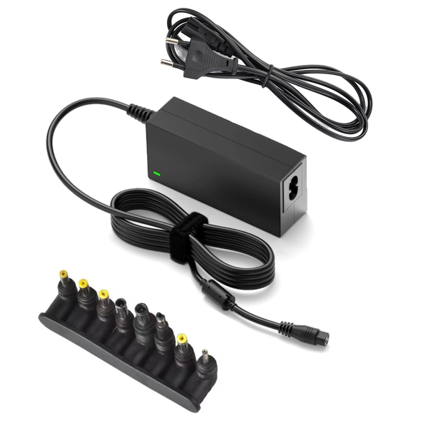 60W AC Universal Laptop Charger Power Adapter with 8 Replaceable Plugs