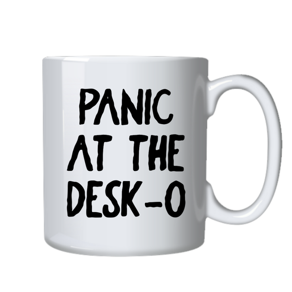 Panic at The Desk Office Coworker Funny Mug Birthday Christmas Gift 402