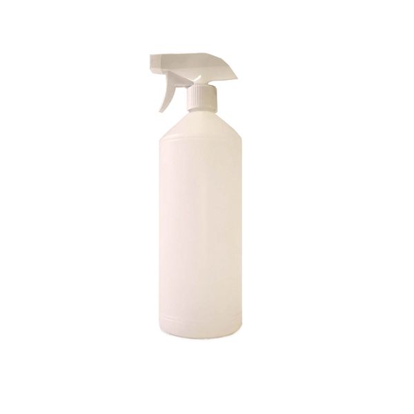 White 1 Litre Empty Refillable Trigger Spray Detergent/Sanitizer Bottle