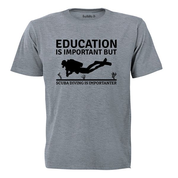 Scuba Diving is Importanter - Adults - T-Shirt
