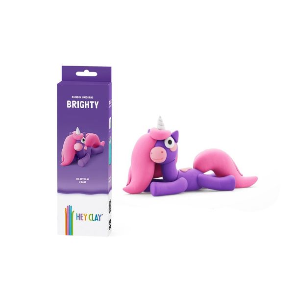 Hey Clay: Modelling Air-Dry Clay with Fun Interactive App - Brighty, 3 Cans