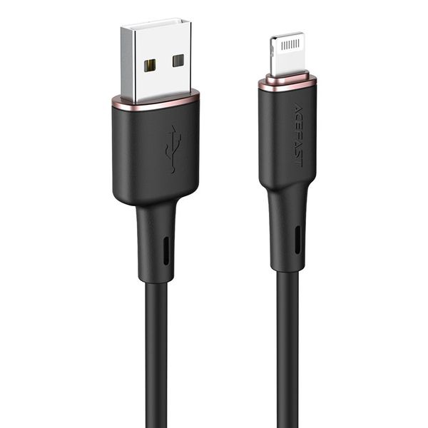 Acefast Charging Data Cable C2-02 USB-A to Lightning-2.4Amps -Black