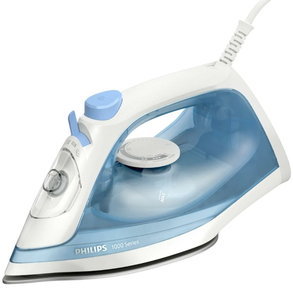 Philips Steam Iron for Clothes with Non-Stick Soleplate - Blue Irons