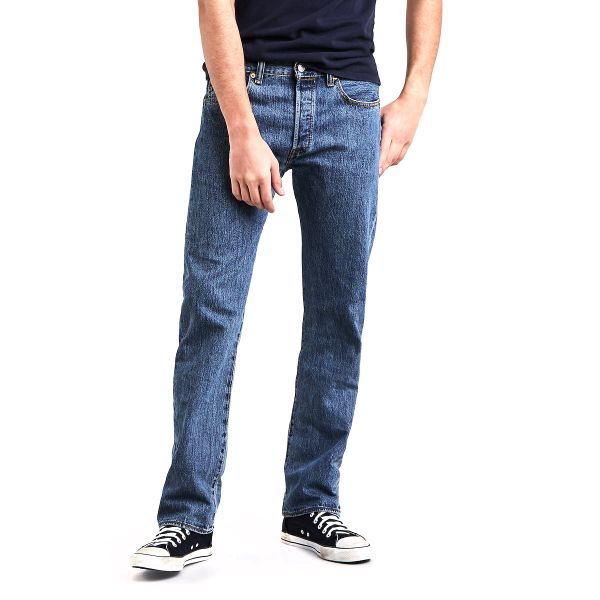Levi 501® Straight Leg Jeans Rinse - Regular (Stonewash Rinse Jeans)