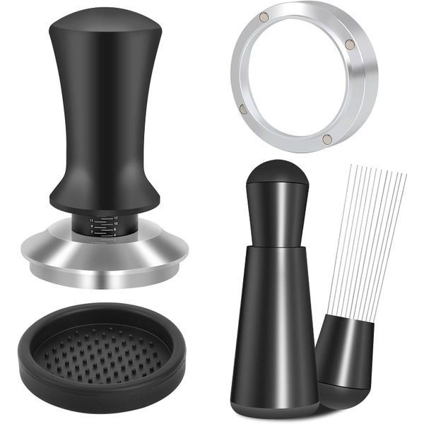 Espresso Coffee Tamper Kit & Accessories Fits Espresso Coffee Machines