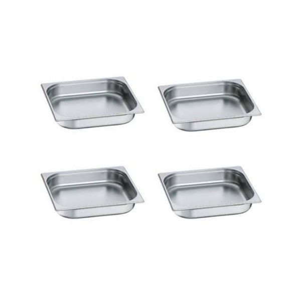 Stainless Steel 1/2 Gastronorm Insert - 65mm - Premium Range - Pack of 4