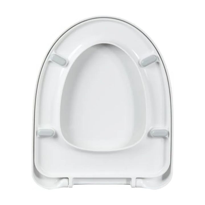 Wirquin Toilet Seat H-1 Soft Close With Stainless Steel Hinges Top Fix