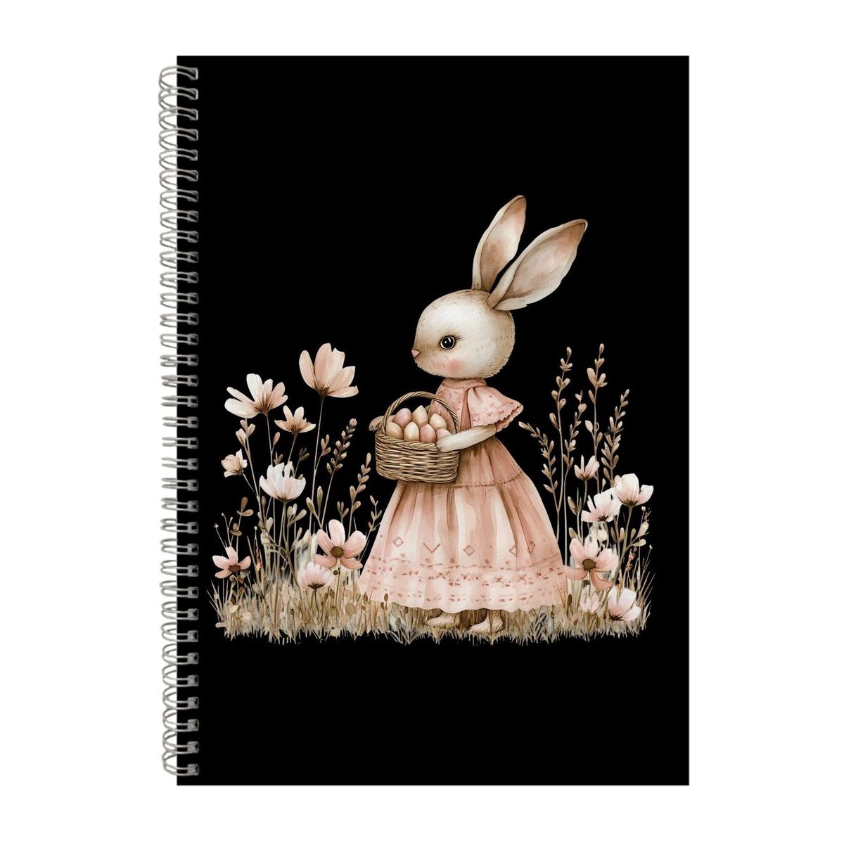 Rabbit Basket 2 A4 Notebook Spiral Lined Notepad Easter Idea 379 | Shop ...