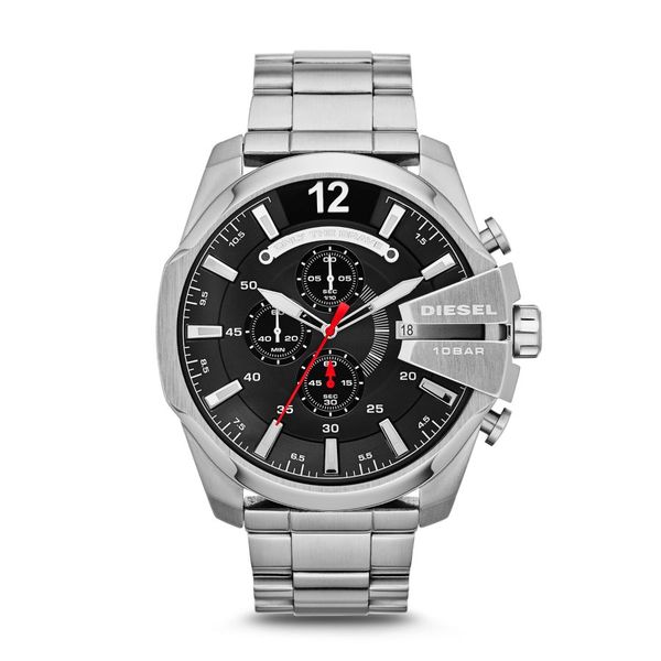 Diesel Mega Chief Men Silverstainless Steel Watch-DZ4308