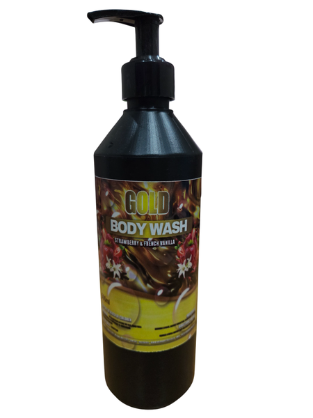 Gold Body Wash - Strawberry and French Vanilla - 500ml