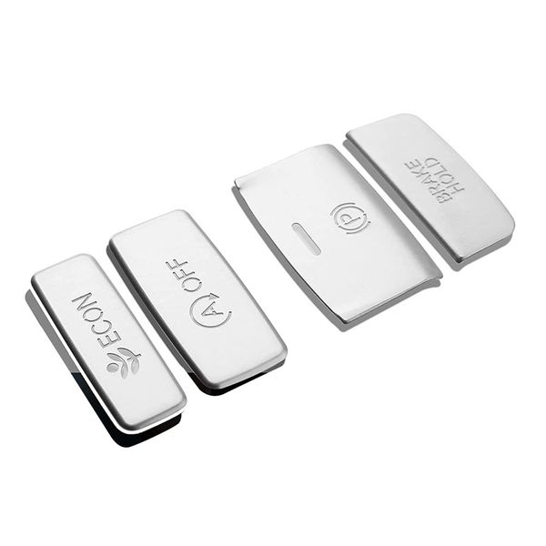 Center Console Gear Panel Handbrake Button Cover Trim ,Silver