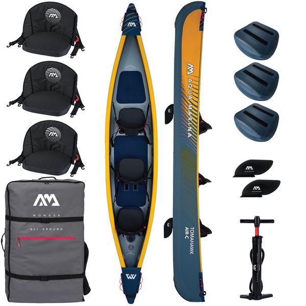 Aqua Marina Tomahawk AirC 15'8" triple Canoe