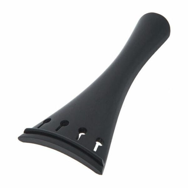 Pearl River Wooden Ebonised Violin tailpiece + tail gut 3/4