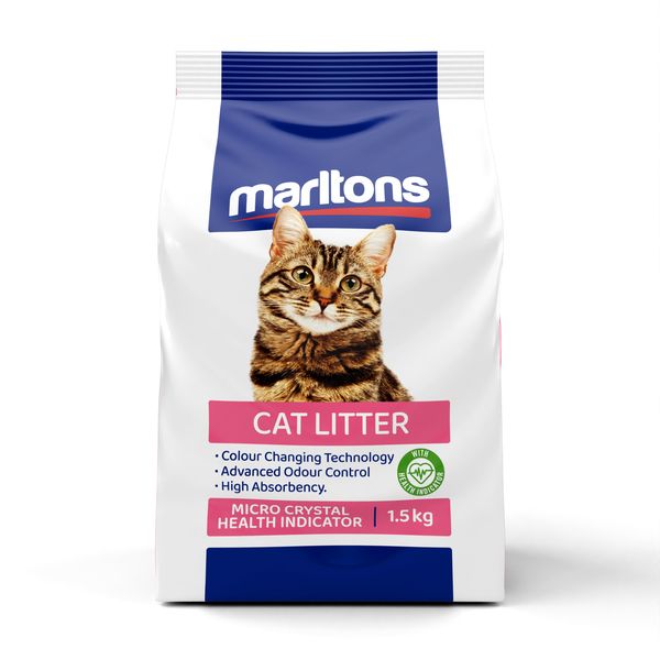 Marltons Micro Crystal Cat Litter with Health Indicator
