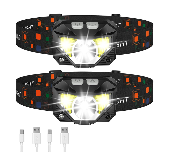 Headlamp Flashlight 1200 Lumen UltraLight Bright LED Rechargeable Headlight