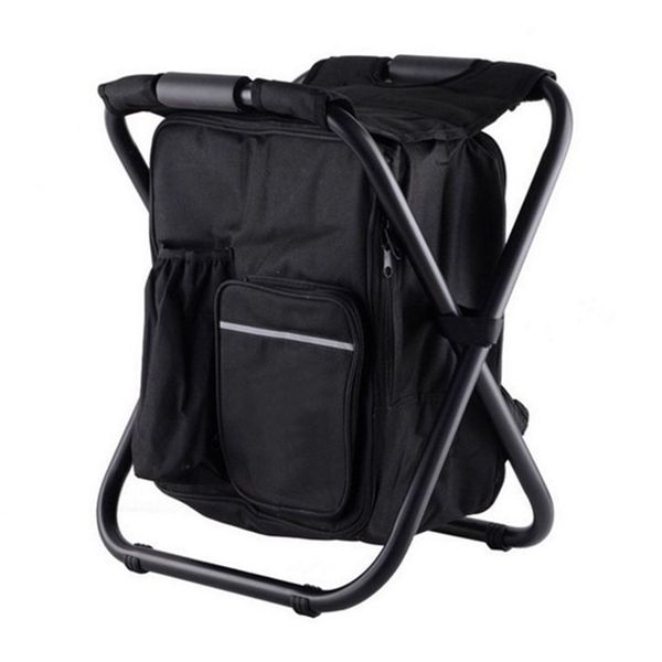 Black Backpack Chair for Beach/Hiking/Picnic