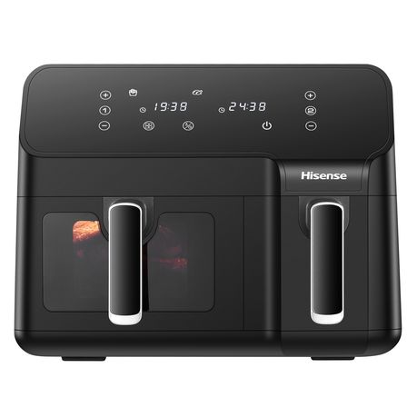 Hisense Electronic 8.6L Dual Airfryer with LED Touch Control Panel