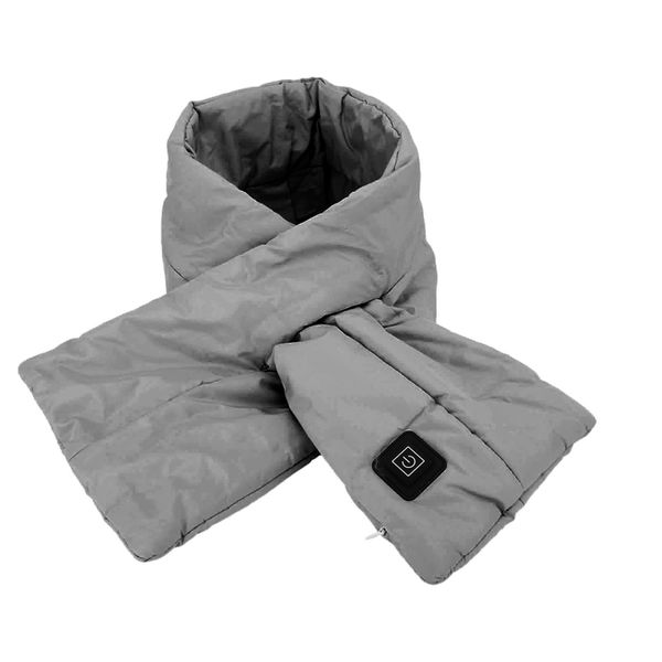 Grey USB Heated Neck Scarf