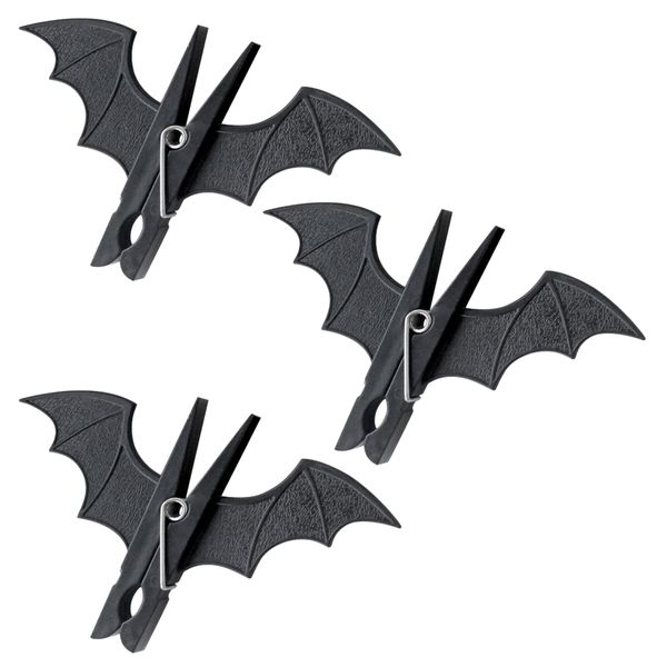 Home Laundry Bat Wing Clothes Hanging Peg Set of 3 (14cm)