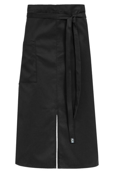 Bistro Apron With Slit - Black