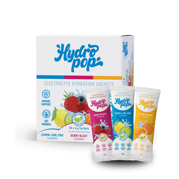 Hydropop Electrolyte Hydration Sachets Variety 30 Pack
