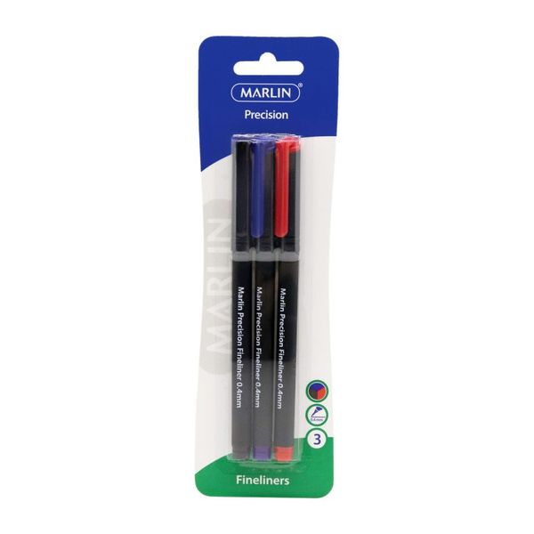 Marlin - Set Of 3 Precision Fineliner