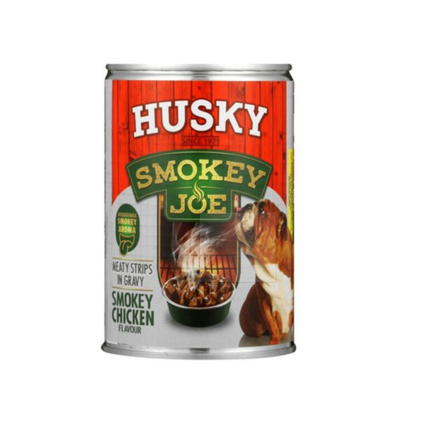 Husky Dog Food Smokey Joe Meaty Strips in Smokey Chicken (6 cans x 775g)