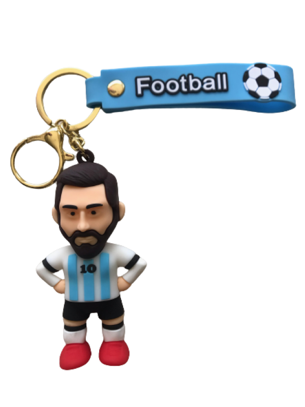 Lionel Messi Argentina No 10 Schoolbag Tag & Keyholder - 3D Figurine