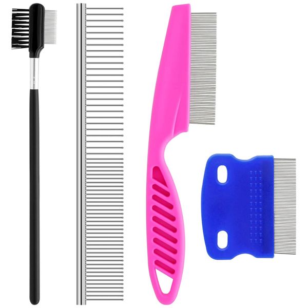 Pets Grooming Comb Kit for Small Dogs Puppies For Tear Stain Remover