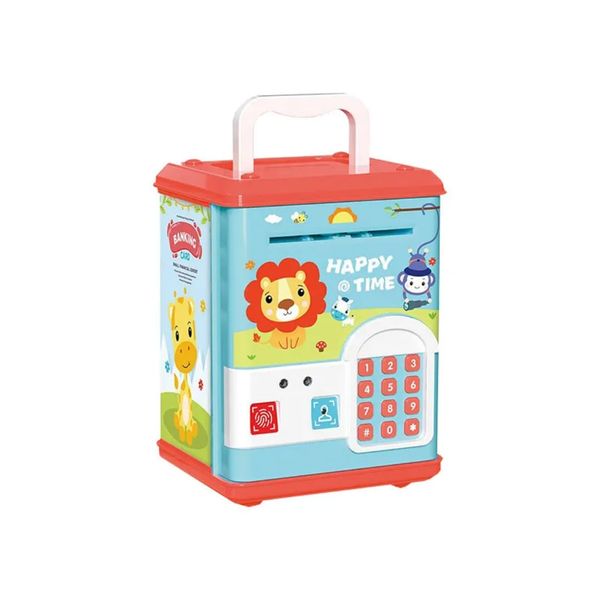 Save Paper Coin Money Plastic Money Box Piggy Bank With Password