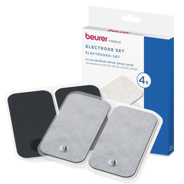 Beurer Germany Replacement Electrodes x 4 Large 50x100mm for TENS/EMS Units