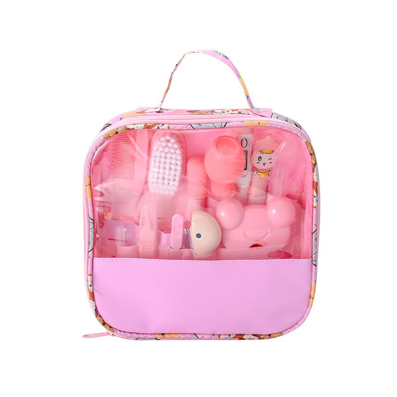13 Piece Travel Bag Baby Care Set Nail Grooming Essentials Kit