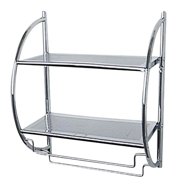 Wenko - 2-Shelf Wall Rack - Exclusive Range - Chrome