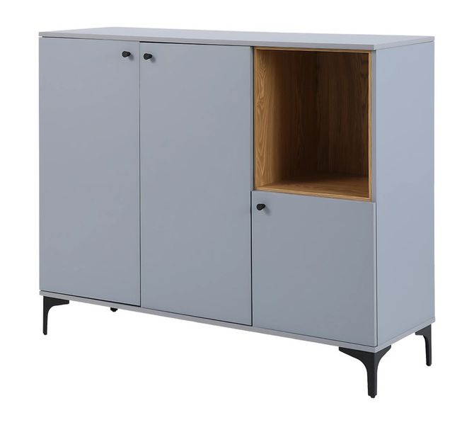 Grey Wood Melamine Sideboard 800 x 400 x 130 mm
