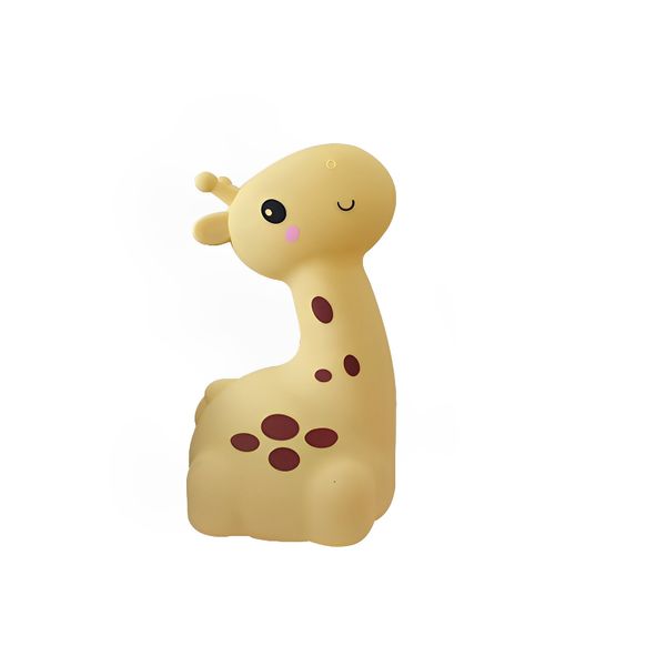 Food-Grade Silicone Giraffe Night Light Dimmable 7 Colors Rechargeable