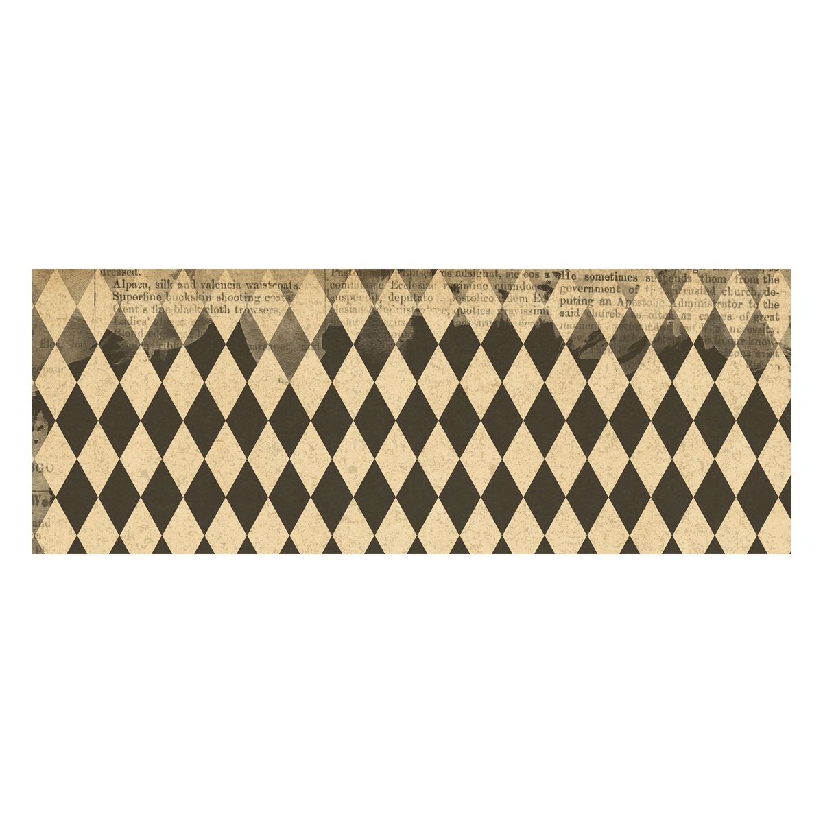 Diamond Pattern Decoupage Drum Cover