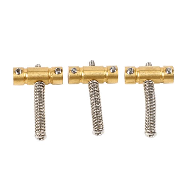 3Pcs Brass Electric Guitar Bass Bridge Saddles