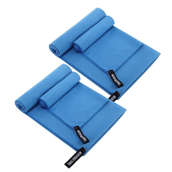 4pcs Beach Towel Microfiber Sport Towel Fast Drying for Gym Travel Swim