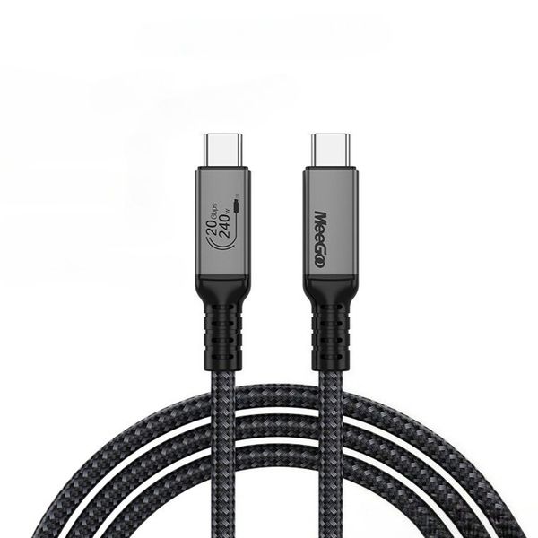 MeeGoo 240w Fast Charging Nylon PD Type C To Type C Charging Cable