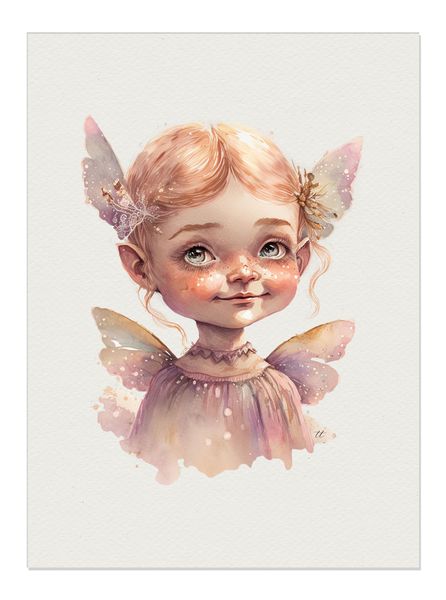 Wall Art Watercolor Fairy ("Lily")