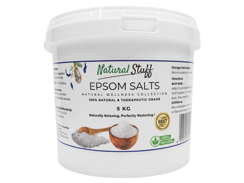 Natural Stuff Epsom Salts 5kg - Relax, Soothe &amp; Revitalize