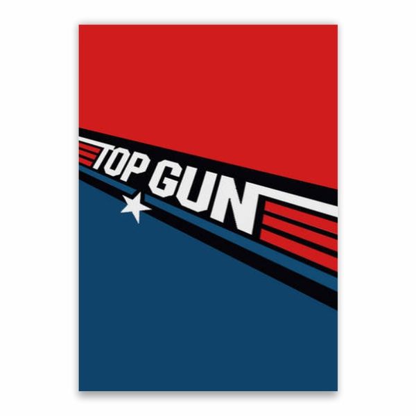 Top Gun Red And Blue Poster - A1