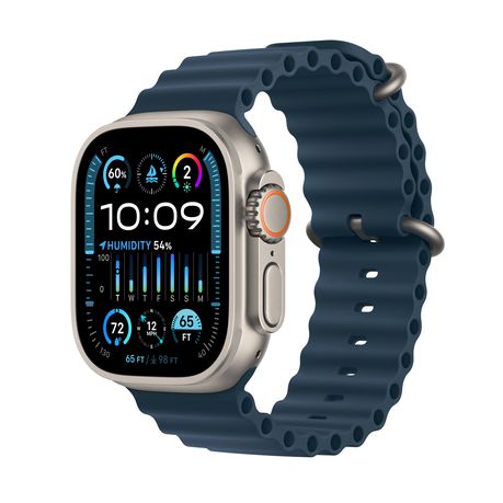 Apple Watch Ultra 2 Cellular 49mm Titanium Case with Blue Ocean Band