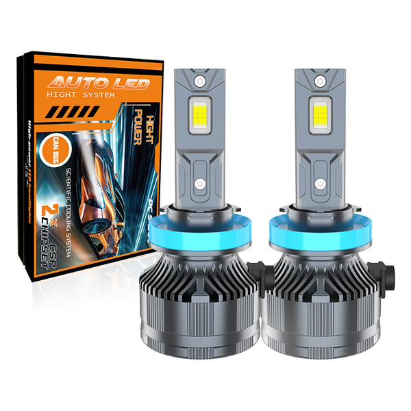 H11 2 Pin 11000LM Bright LED 70W With Built-in Fan 6000K